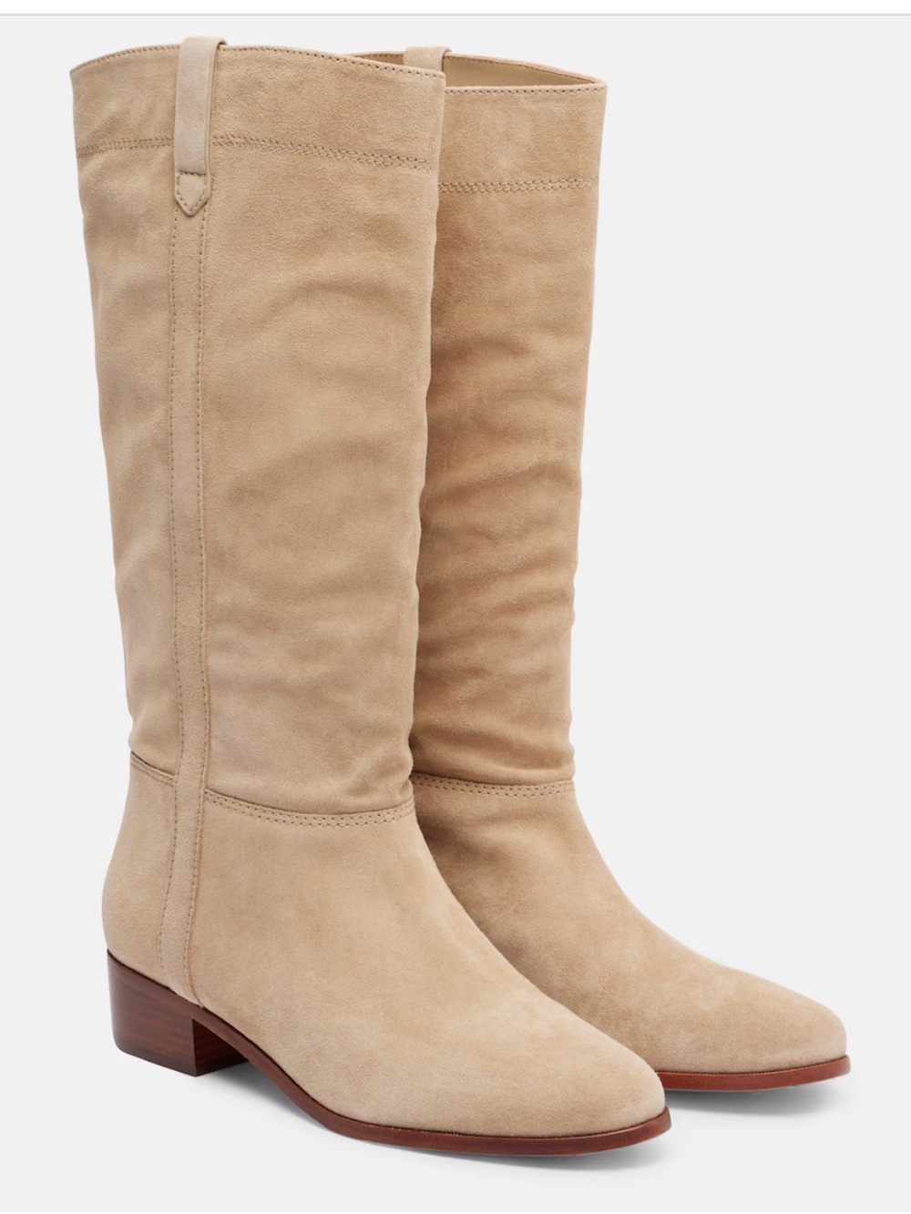 Veronica Beard Dwyer Suede Boots in Sand – Size 7